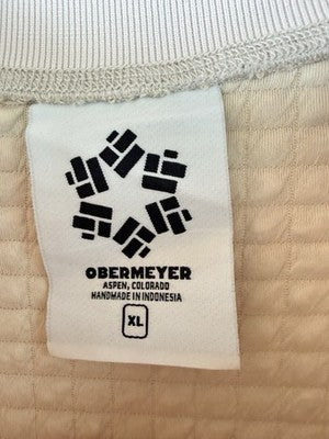 Obermeyer Explorer Tech Crew Mens Medium Sweatshirt Pullover Cement New NWT