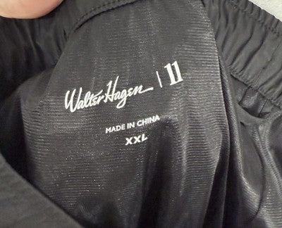 WATERPROOF GOLF Rain Pants XXL 2XL MENS - BLACK Walter Hagen NWT