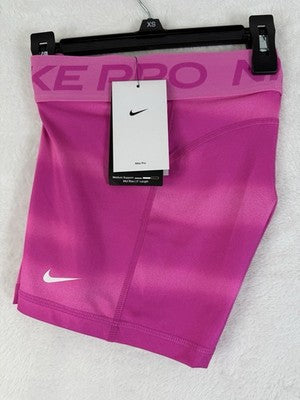Nike Women's Pro Shorts XS Pink Mid Rise 3" Workout Gym New NWT