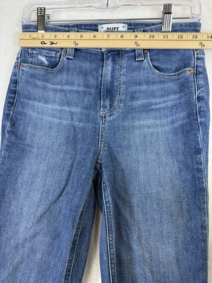 Paige Claudine Jeans 26 Raw Hem Blue Womens Denim
