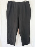 Habitat Clothes To Live In XL Cropped Pants Black Artsy Art To Wear Womens