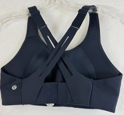 Lululemon Air Support Bra 34C Navy Blue Womens Sports Bra Running