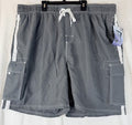 Kanu Surf Swim Trunks 3XL Mens Gray Board Shorts Swimsuit New NWT