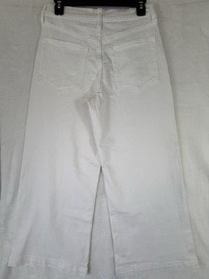 Gap High Rise Stride Ankle Jeans 27 4 Petite White Denim Womens New NWT