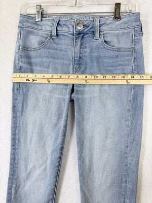 American Eagle Jeans 4 Womens Jeggings Light Blue Skinny
