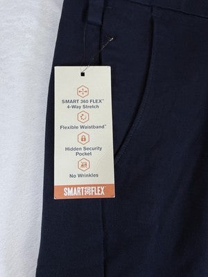 Dockers Workday Khaki Straight Fit 42x32 Pants Mens Navy Blue 42x32 Smart New