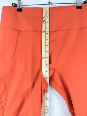 Nike Universa Leggings XXL Womens High-Waisted 7/8 No Front Seam Orange New NWT