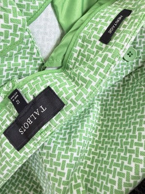 Talbots Heritage Cropped Pants 12 Green Crop Womens Cotton Stretch