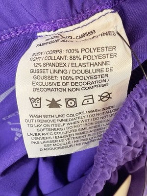 Nike One Womens Dri-FIT High-Waisted 3" 2-in-1 Shorts Small Purple New