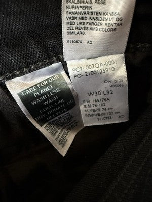 Levis Ribcage Bell Jeans 30 Black High Rise Jeans 30x32 Bell Bottom New NWT