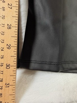 Torrid Faux Leather Pants 3 Black Flare Womens Plus Size 3X Pull On