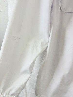 LL Bean Tropicwear Shirt Large Mens White Long Sleeve Button Up *FlawRead