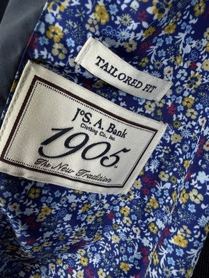 Jos A Bank Golf Jacket XL Blue Tailored Fit 1905 Pockets Full Zip Mens