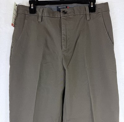 Dockers Smart Flex 360 Pants 33x32 Mens Workday Khakis Brown Classic Fit New NWT