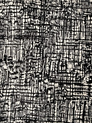 Marla Wynne Pants 12 Pull On Black White Ankle MarlaWynne Tummy Control