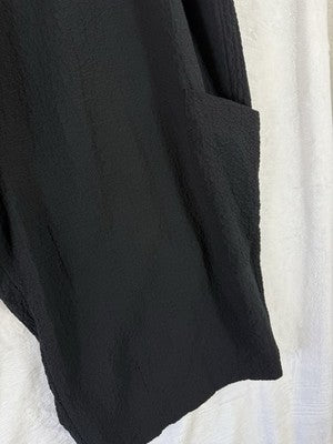 Habitat Clothes To Live In Large Cropped Pants Black Artsy Art To Wear Womens