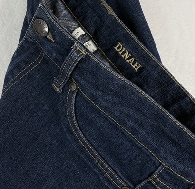 MNG By Mango Jeans Size 10 EU 42 Dark Blue Dinah Skinny Minimalist Womens