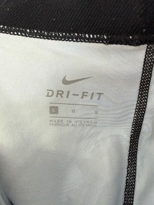 Nike Pro Womens Large Training Leggings Cropped Dri Fit Blue Workout Gym
