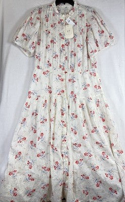 Gap X DÔEN Dress Large Women Pintuck Floral Midi Doen Boho Whimsical New NWT