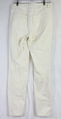 Talbots Corduroy Jeggings 4 Ivory Winter White Pants Womens