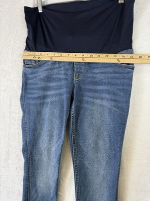 Old Navy Maternity Jeans 4 Short Full Panel Skinny Blue Womens