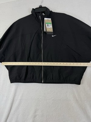 Nike Sportswear Jacket XL Womens Everything Wovens Black Full Zip Cropped NWT