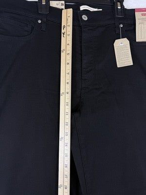 Levis 318 Shaping Wide Leg Jeans 34 Womens Black 34x32 Levi’s New NWT