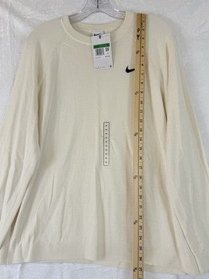 Nike Tour Womens Golf Sweater XL Ivory Top Long Sleeve New NWT