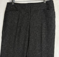 Ann Taylor Loft Pants 6 Original Trousers Tweed Black Straight Leg Womens