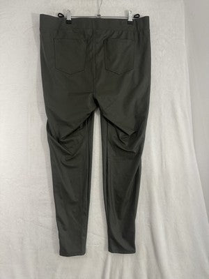 Torrid Faux Leather Leggings Size 2 18/20 Khaki Green Plus Size Womens Pull On