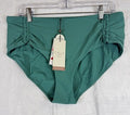 Calia Swim Bikini Bottoms Large Adjustable Jungle Green Mid Rise Women New NWT