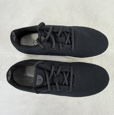 Allbirds Womens 9 Wool Runners Black Shoes Sneakers *FlawRead