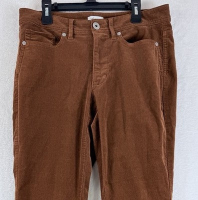 J Jill Corduroy Pants 6 Rust Brown Womens