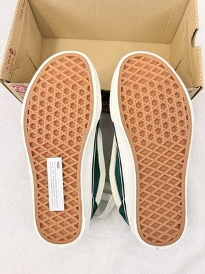 Vans Knu School 4 Mens 5.5 Womens Shoes Green Suede Leather Sneakers New