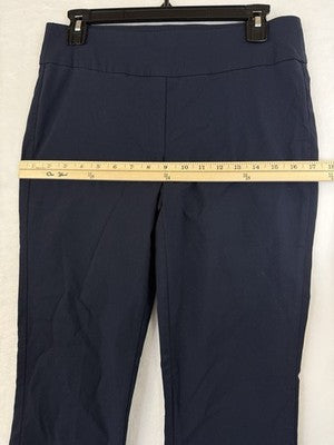Christopher And Banks Signature Slimming Pants 4 Navy Blue Pull On Womens