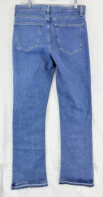 Gap Mid Rise Vintage Slim Jeans 8 29 Womens New NWT Raw Hem Blue