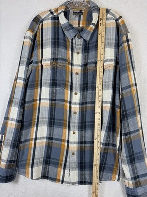 LL Bean Signature Heritage Textured Flannel Shirt XXL Plaid Slim Fit 514244