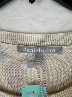 Daniel Rainn Sweater Large Top Floral Print Beige Stitch Fix Long Sleeve New NWT
