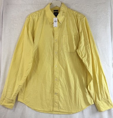 Gap Oxford Button Down Shirt Medium Mens Standard Fit Stretch New NWT