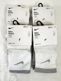 Nike Spark Running Socks White Ankle Men 8-9.5 Women 9.5-11 Cushioned Lot New