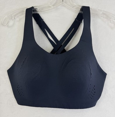 Lululemon Air Support Bra 34C Navy Blue Womens Sports Bra Running