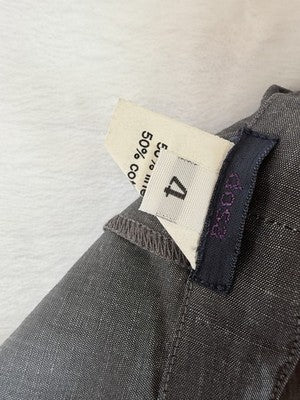 Dosa Womens Clothing Size 4 Top Pants Set Linen Cotton Gray Art To Wear