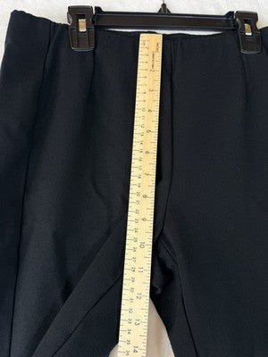 J Jill Ponte Slim Leg Pants Small Black Knit Stretch Womens