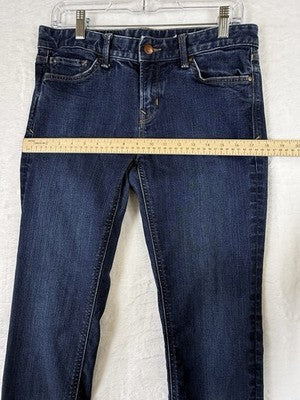 Gap Jeans Women 30 Short Real Straight Leg Dark Blue Denim