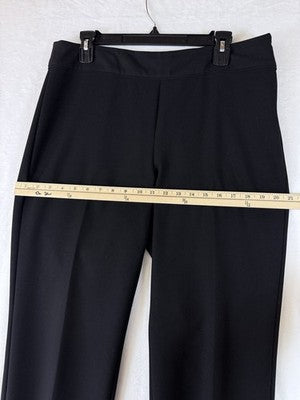 Liz Claiborne Classic Pants 10 Black Side Zip Womens