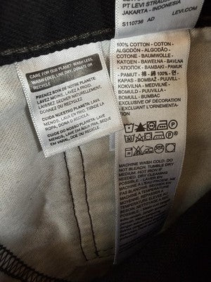 Levis 517 Jeans Boot Cut Mens 36x32 Black Bootcut  New NWT