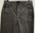 Talbots Corduroy Straight Leg Pants 4 Petite Gray Womens 4P Cotton Stretch