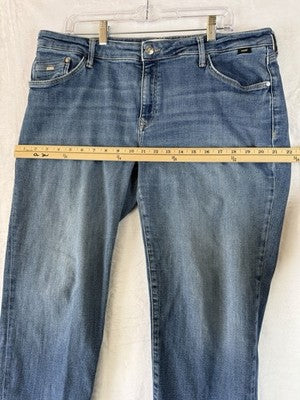 Mavi Ada Boyfriend Jeans 33 Blue Denim Womens Mid Rise Premium 33x27