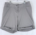 J Jill Shorts 10 Stretch Gray Chino Roll Cuff