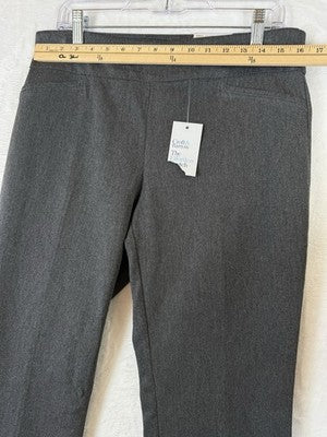 Croft And Barrow Effortless Stretch Pants 10 Short Gray Womens Bootcut New NWT